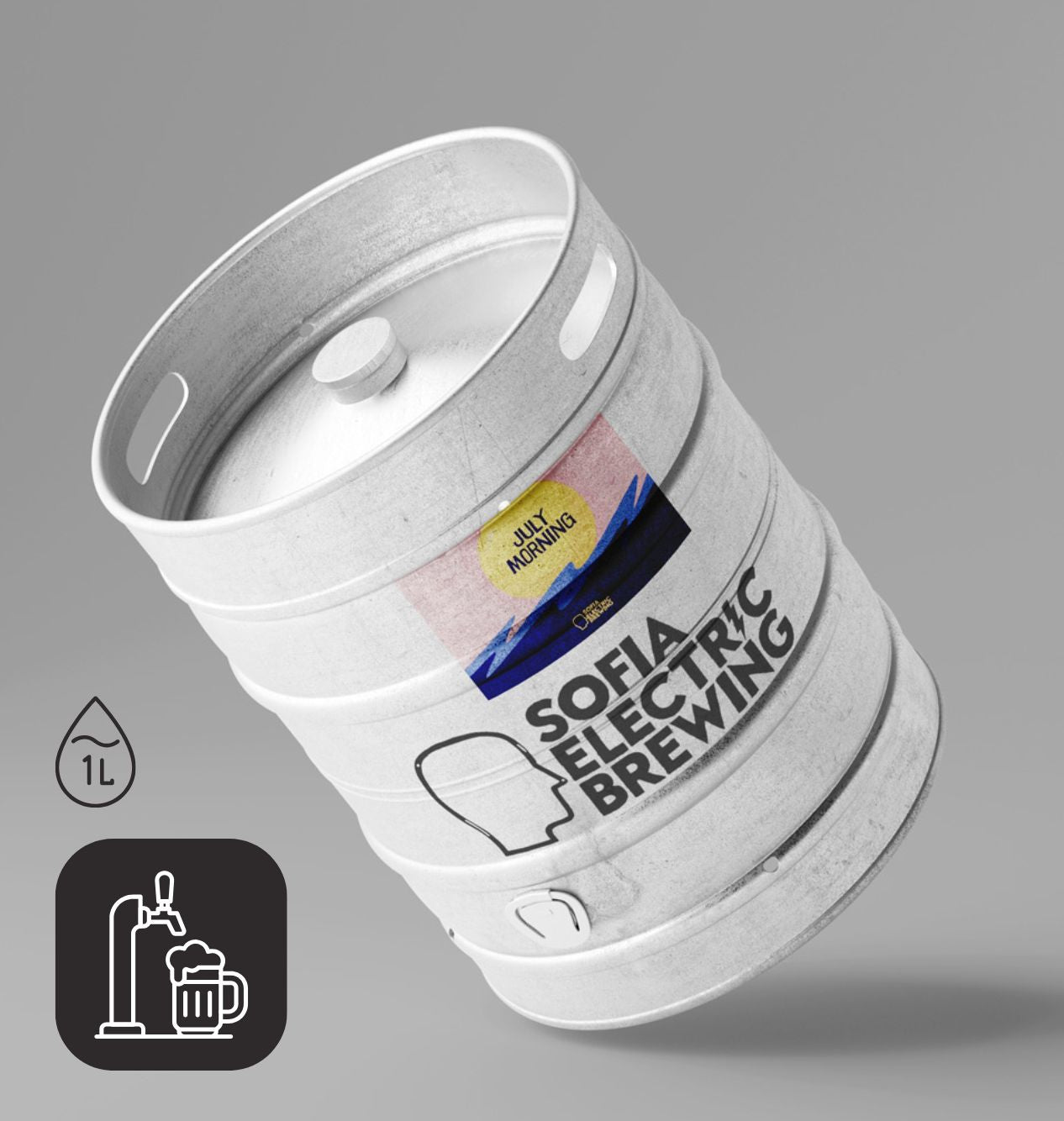 July Morning Lager 4,4% 1,000 ML. BOTTLE DRAFT