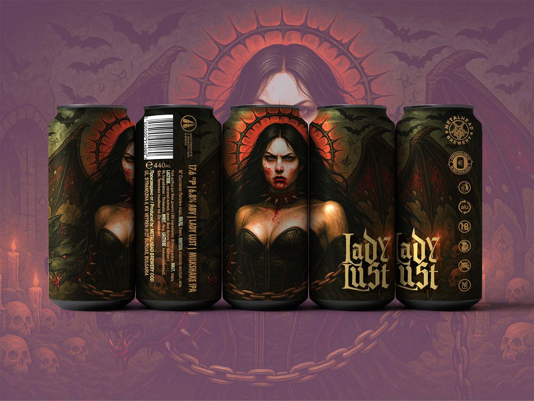 Lady Lust Milkshake IPA 6.8% 440 ml. Can
