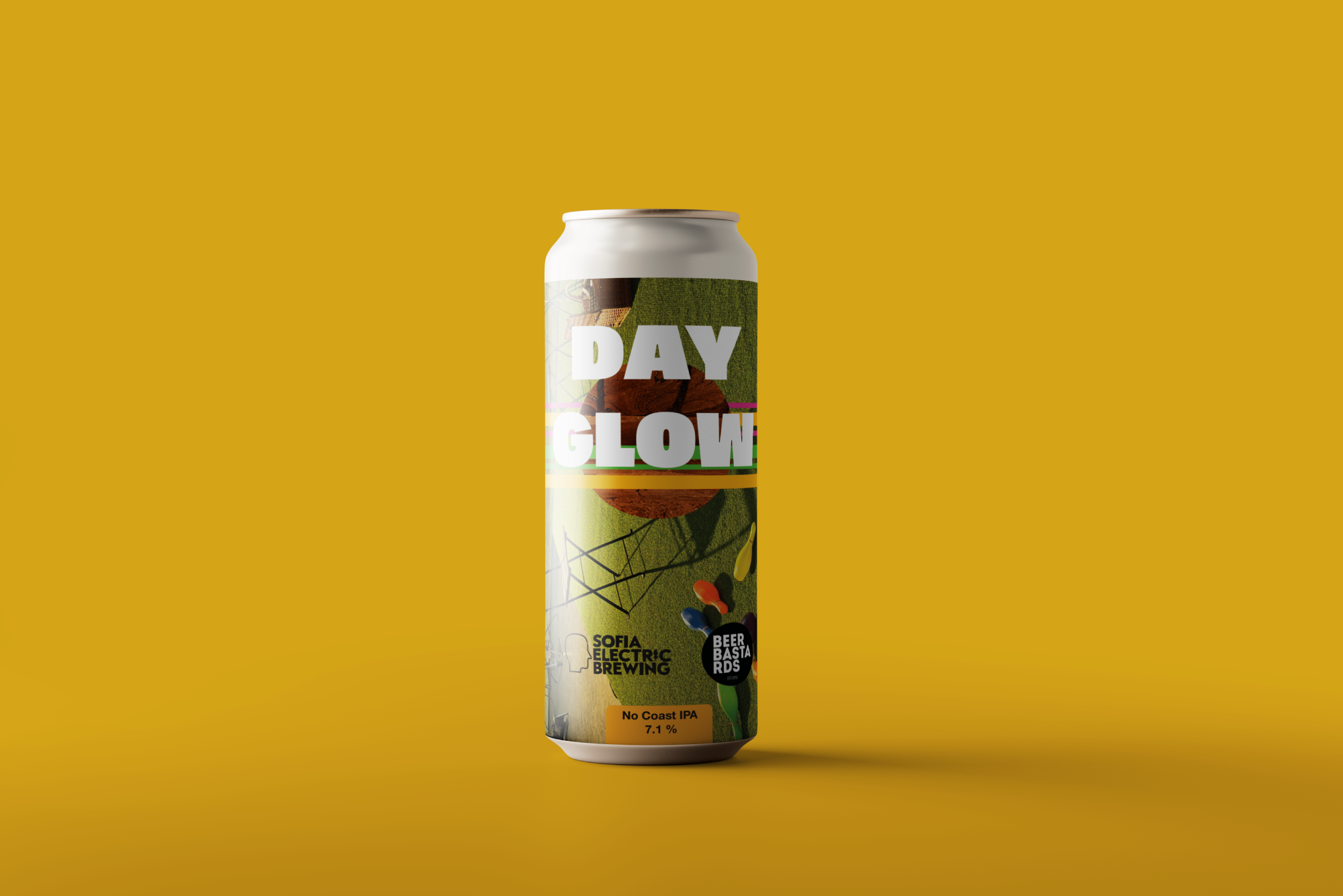 Day Glow No Coast IPA 7.1% 500ml.
