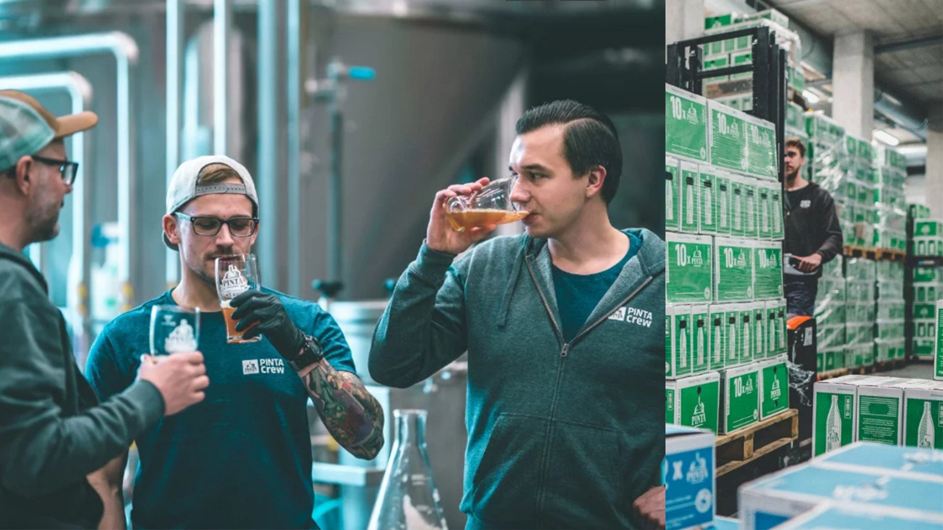 Pinta Brewery craft beer bottles - Polish IPA and stout collection