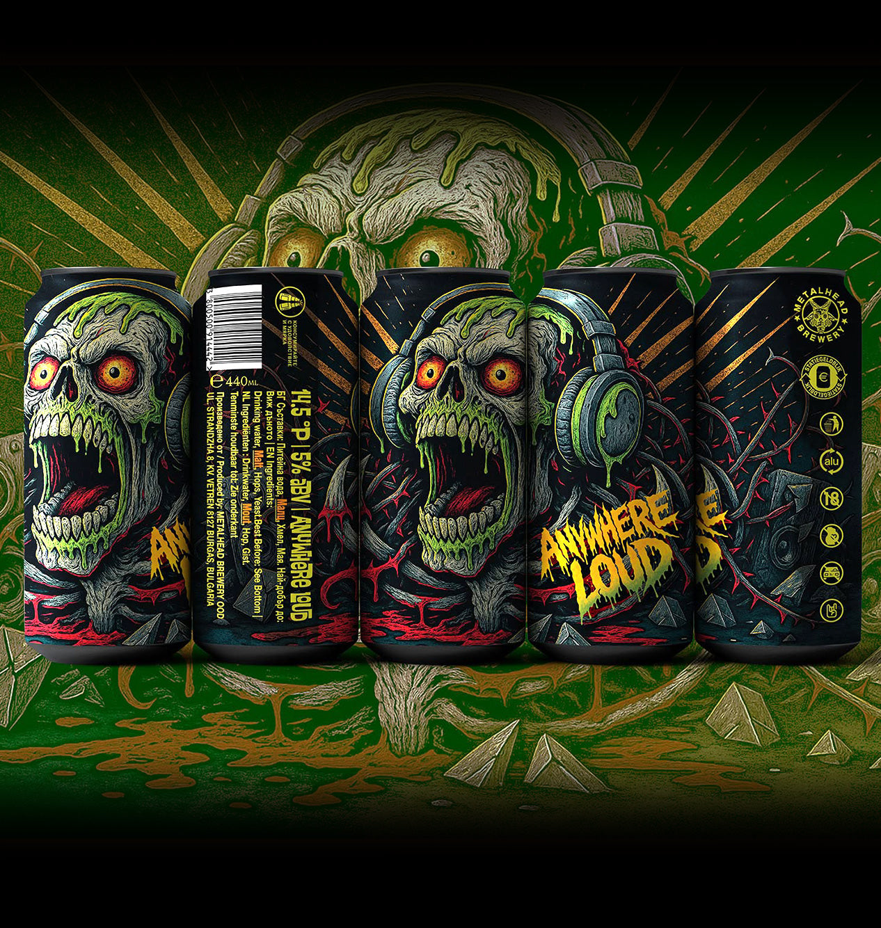 Anywhere Loud Pale Ale 5% 440 ml. Can