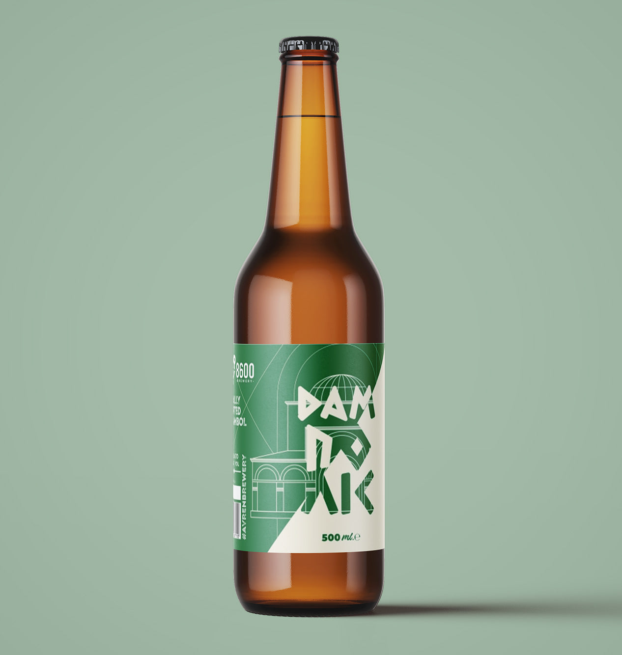 Avren 8600 Dampolis Lager 4,9% 500 ml. Bottle