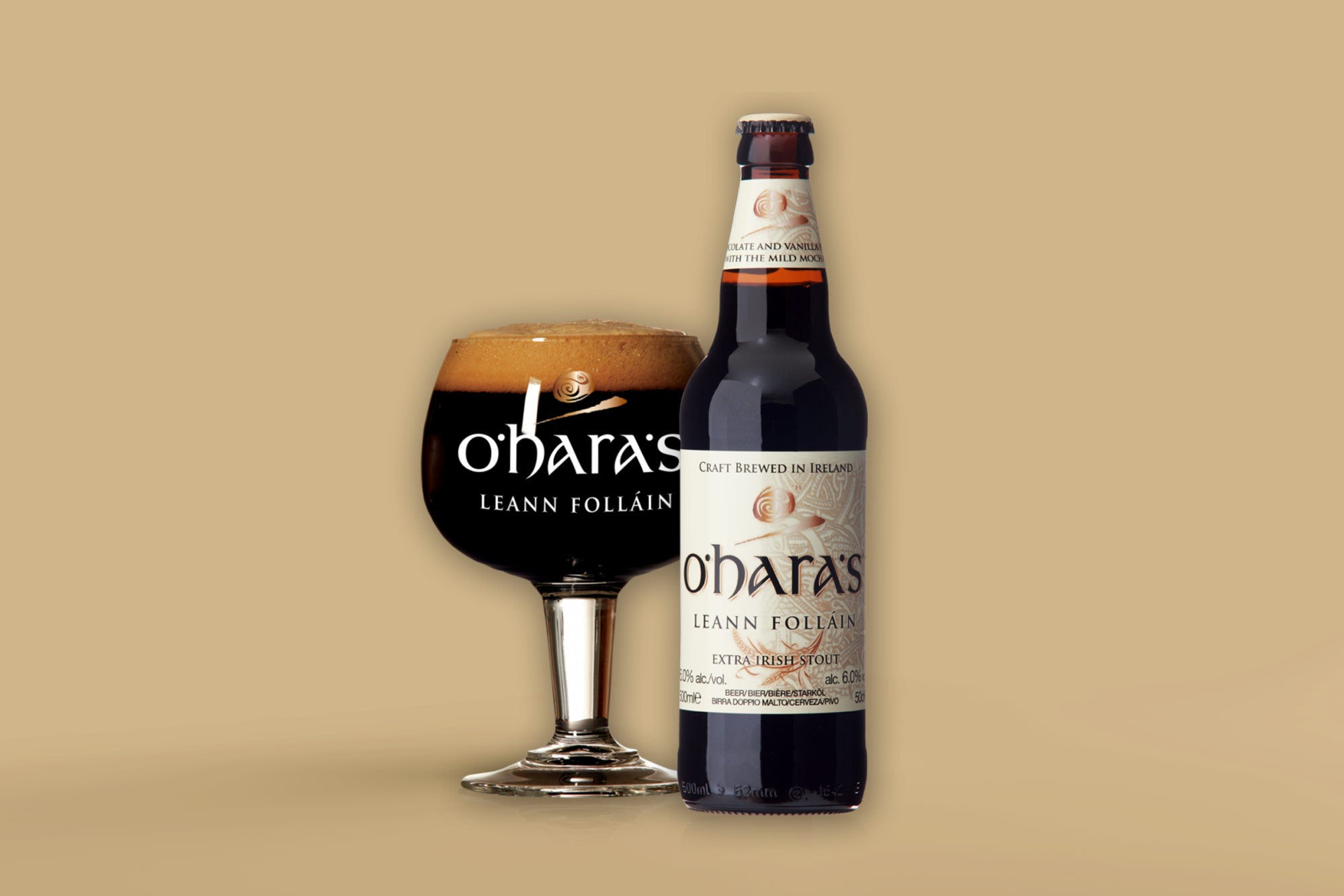 O'Hara's Leann Folláin Irish Stout 6.0% 330 ml.